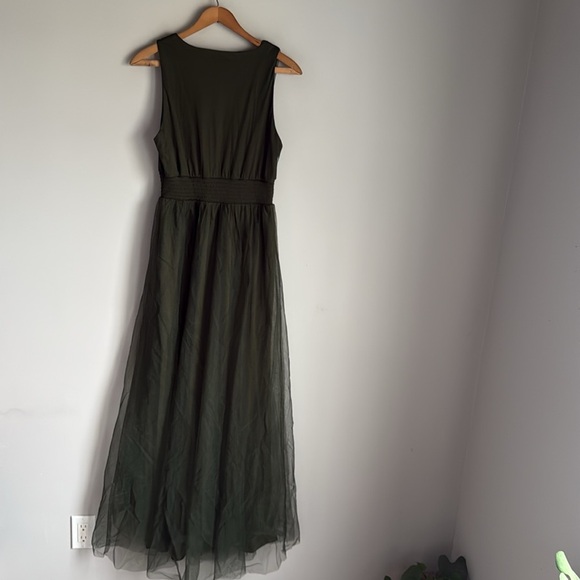 NEW Baltic Born Kamila Tulle Maxi Dress Juniper Green medium - Picture 6 of 13